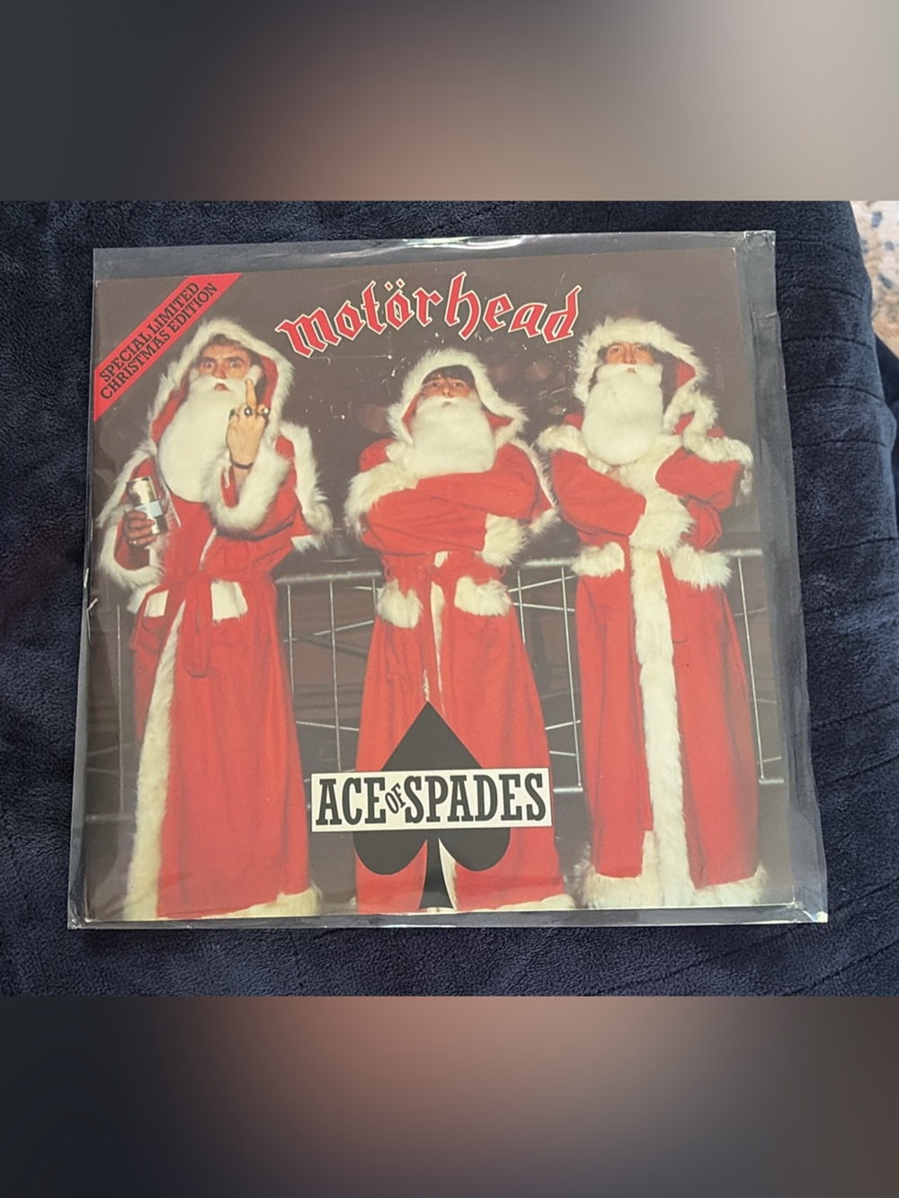 Motörhead Ace of Spades Holiday Album Cover - Red
